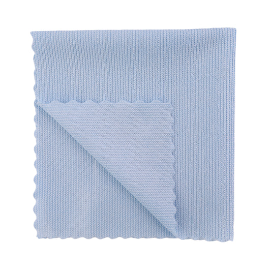 Microfiber Cloth for Glass and Optics,40cm × 40cm, Light blue, 250 g/m²